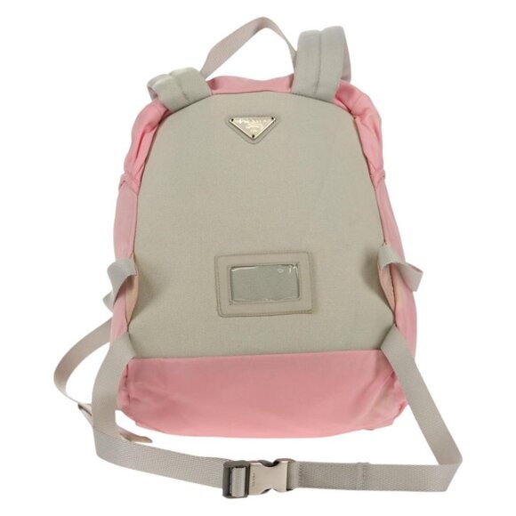PRADA Backpack Nylon Pink Silver Auth yk19623V main image 14